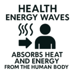 Generate an image for 'HEALTH ENERGY WAVES' with a short, paraphrased description. (1)